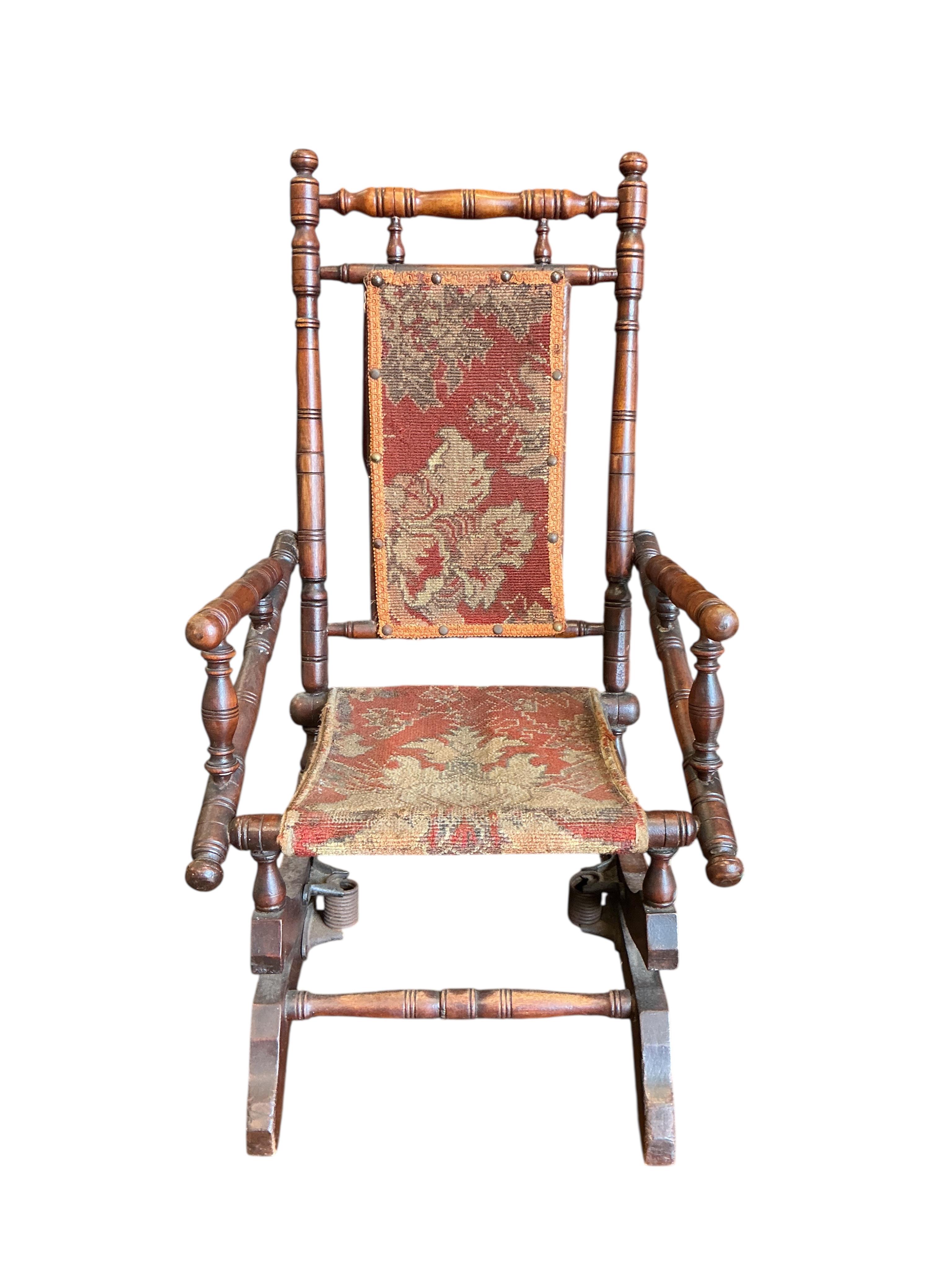 A child's rocking chair